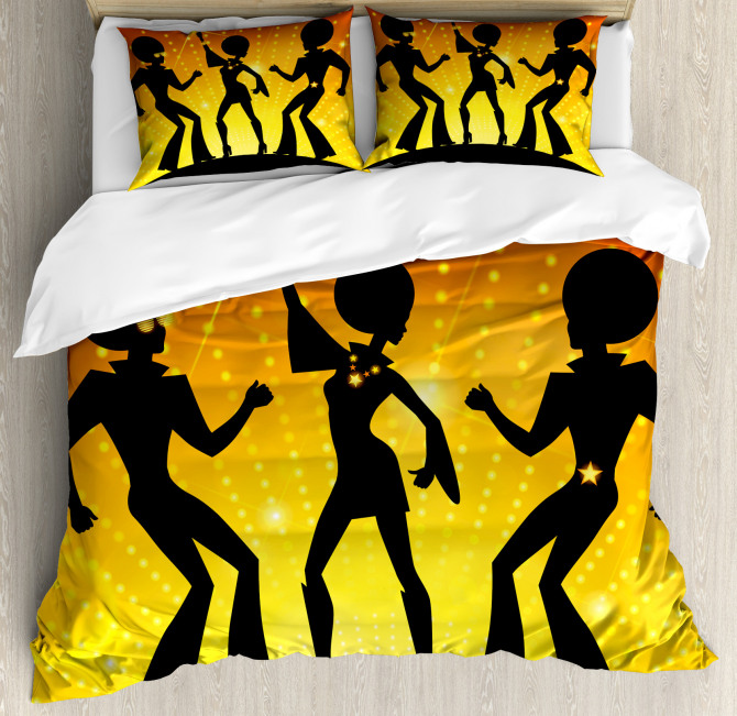 Dancing Afro People Duvet Cover Set