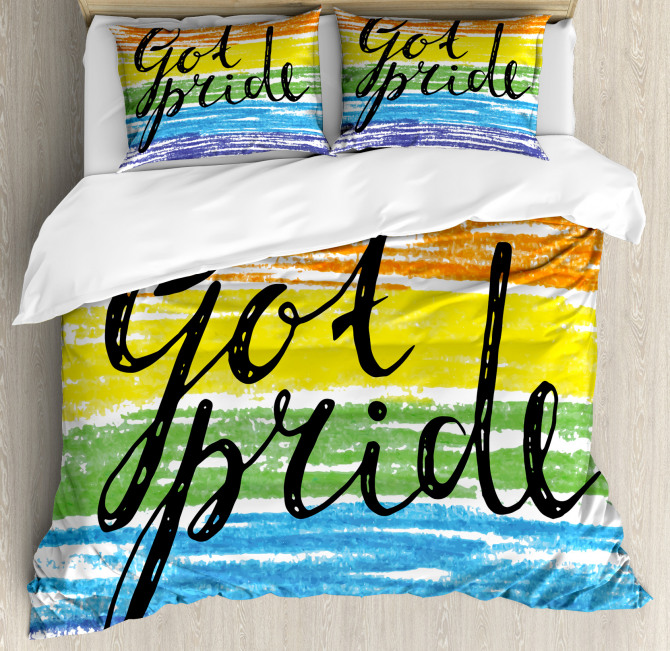 Got Pride Sketchy Art Duvet Cover Set