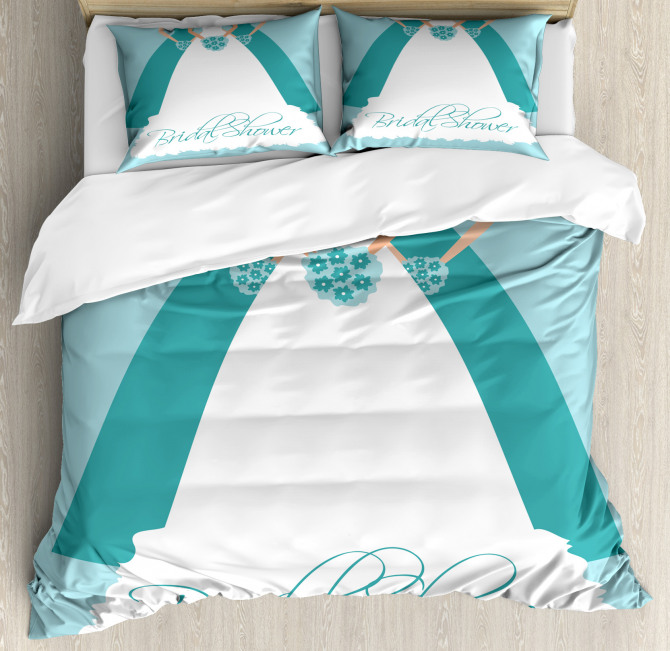 Bride with Bridemaids Duvet Cover Set