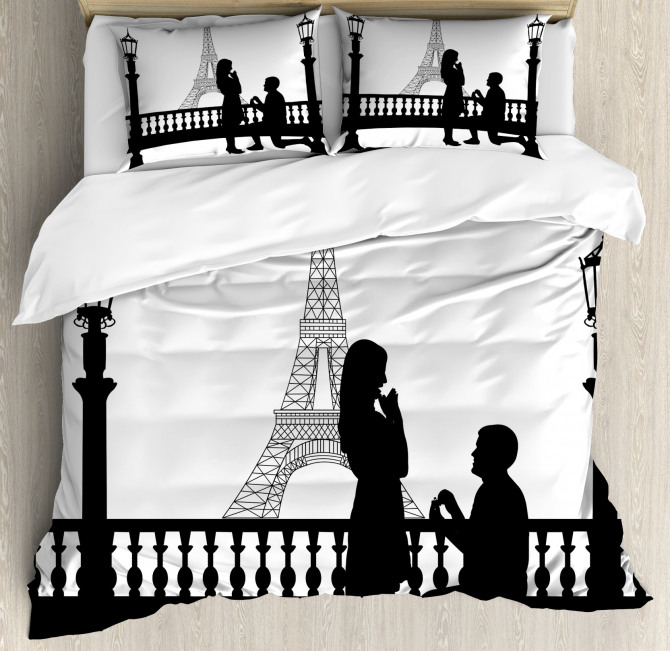 Paris City Lovers Duvet Cover Set