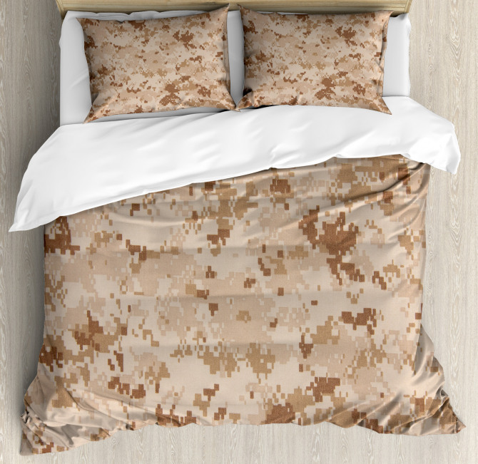 Desert Marpat Camo Motif Duvet Cover Set