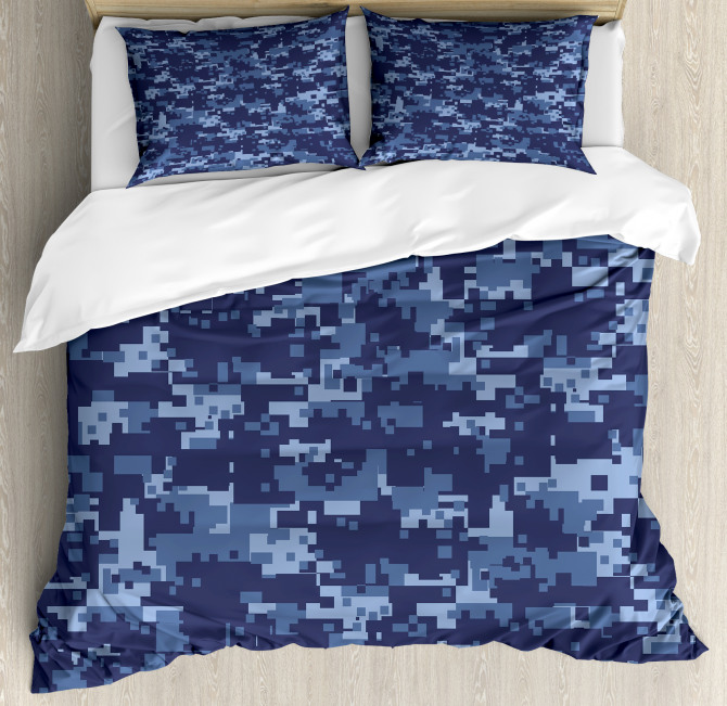 Militaristic Digital Camo Duvet Cover Set