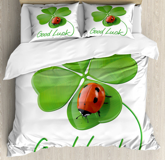 Clover Ladybug Duvet Cover Set