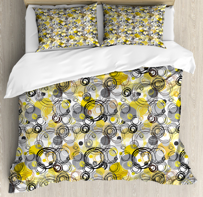 Sketchy Circles Duvet Cover Set