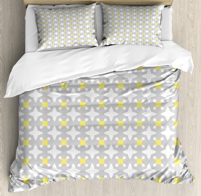 Star Shapes Dots Duvet Cover Set