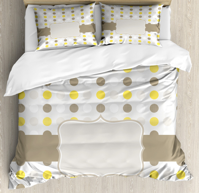 Polka Dots Image Duvet Cover Set