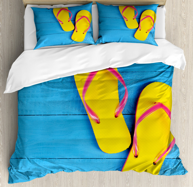 Flip Flops Pier Duvet Cover Set