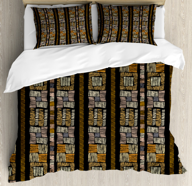 Authentic Grunge Artsy Duvet Cover Set