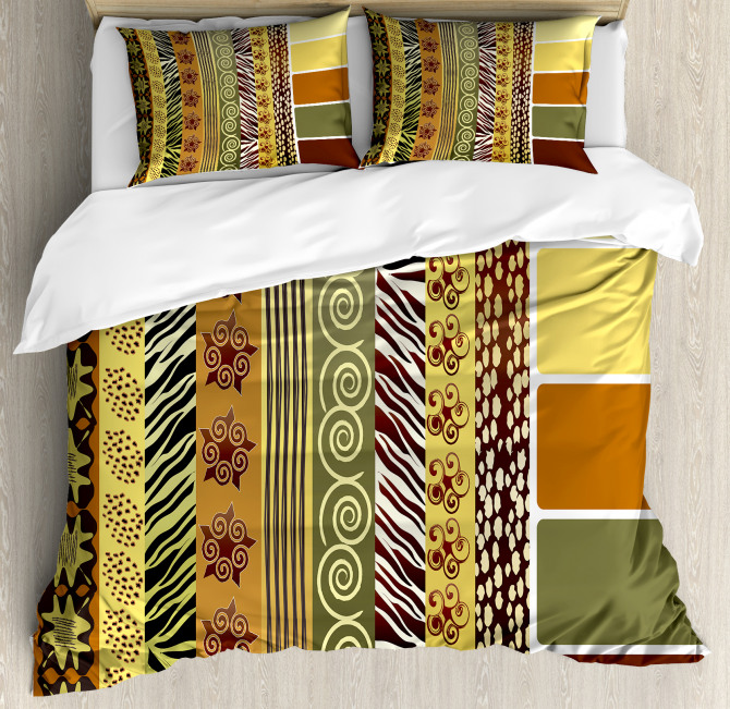 Vintage Mixed African Duvet Cover Set Nev 34780 Jpg