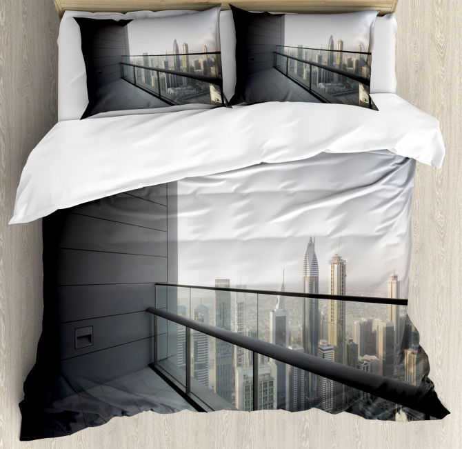 Arabian Dubai Cityscape Duvet Cover Set