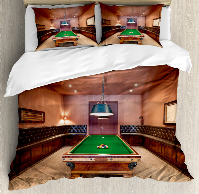Pool Table Billiard Duvet Cover Set