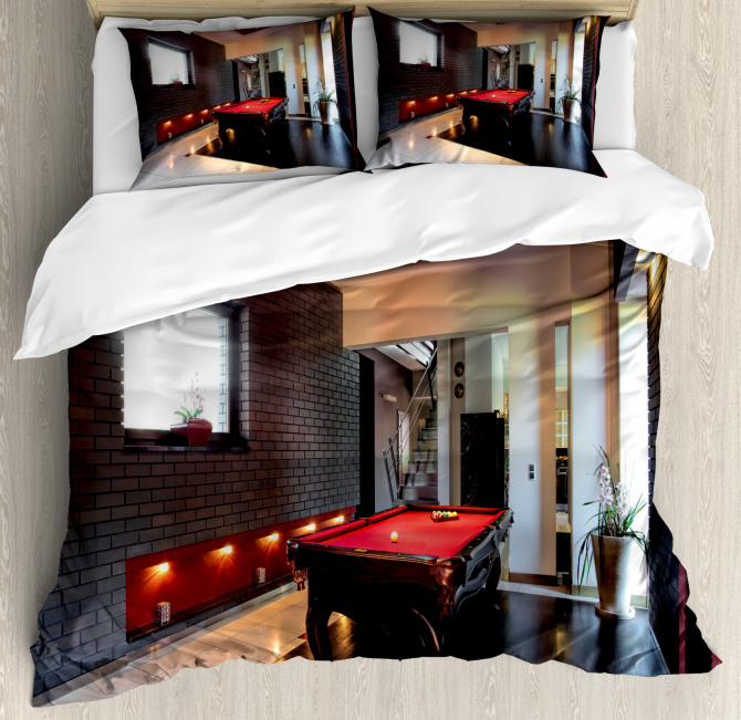 Pool Game Snooker Table Duvet Cover Set