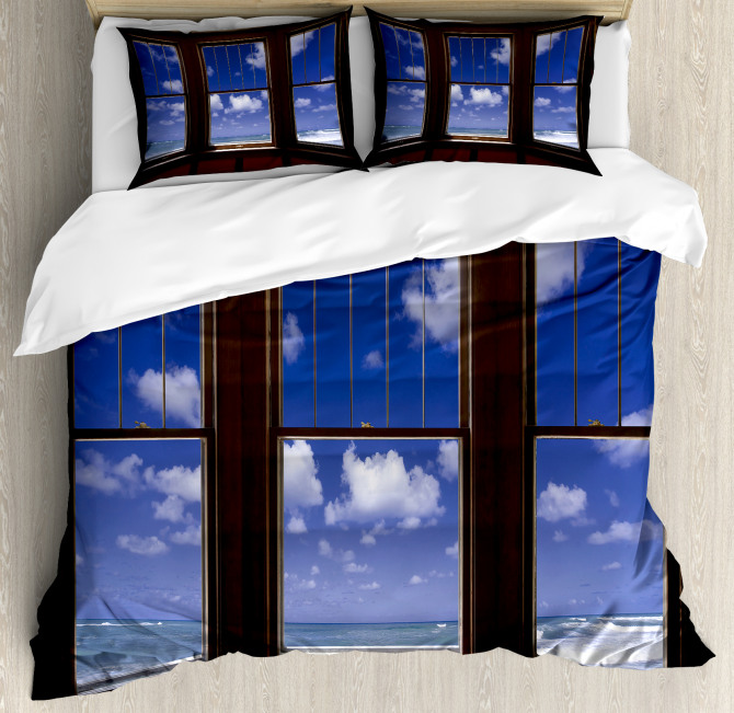 Ocean Sea Clouds View Duvet Cover Set
