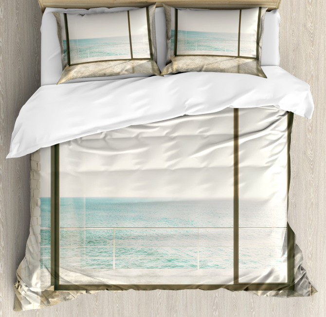 Coastal Scene Ocean View Duvet Cover Set