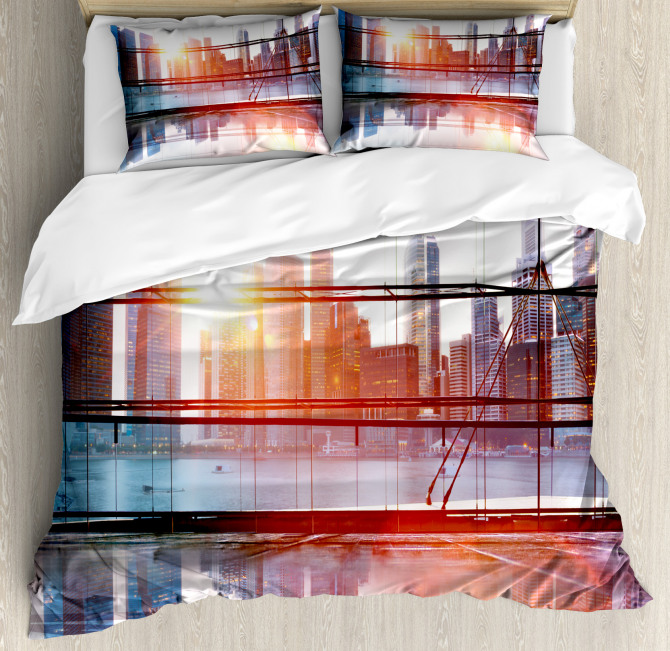 Airport Office Scenery Duvet Cover Set
