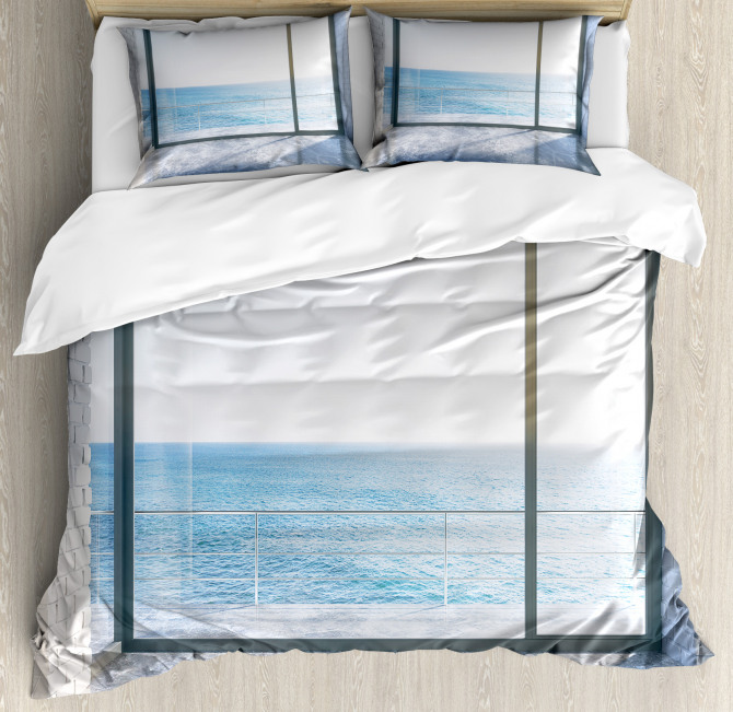 Ocean Scenery Apartment Duvet Cover Set