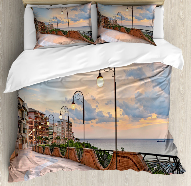 Dawn in Ortona Abruzzo Duvet Cover Set