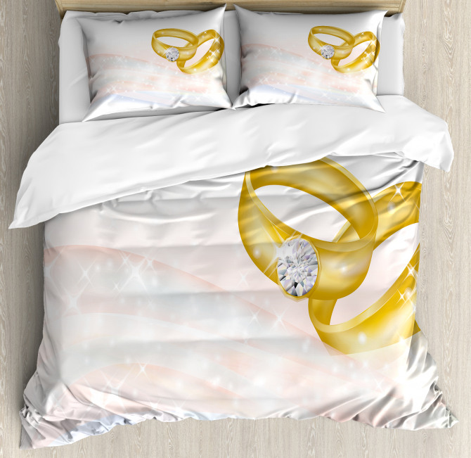 Two Rings Abstract Duvet Cover Set