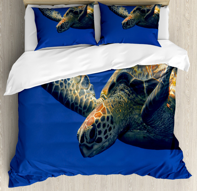 Cute Sea Animal Swimming Duvet Cover Set