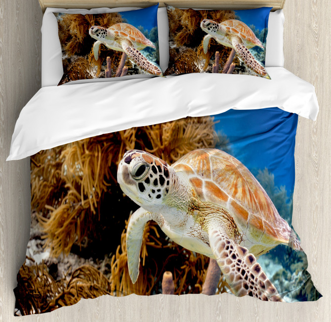 Tropic Waters Coral Reef Duvet Cover Set