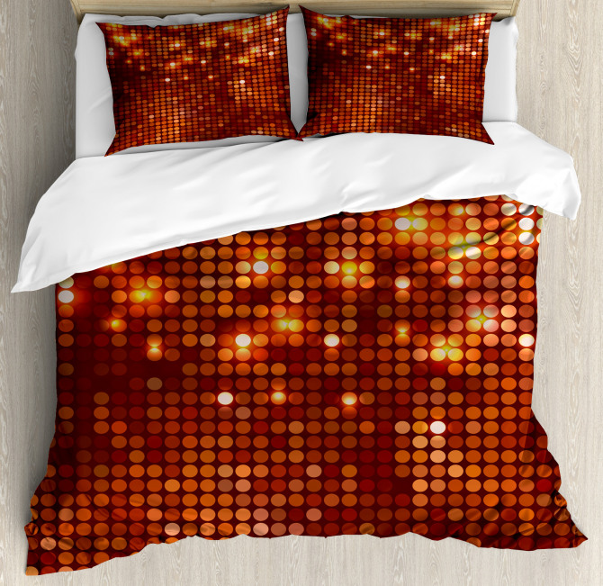 Copper Duvet Cover Dots Mosaic Style Print Nev 38245 Jpg