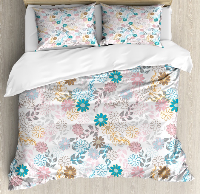 Cute Pastel Daisies Duvet Cover Set Nev 43731 Jpg