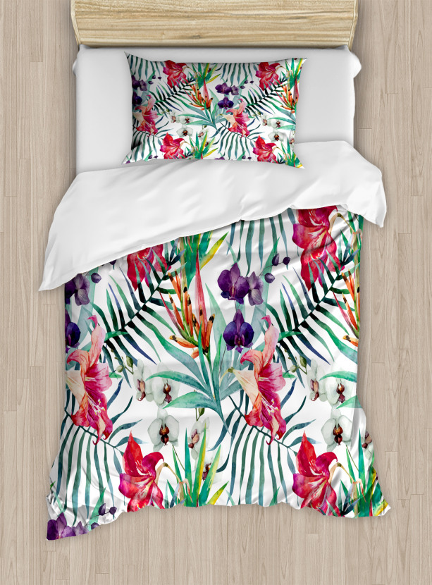 Watercolor Art Tropical Duvet Cover Set Nev 43880 S Jpg