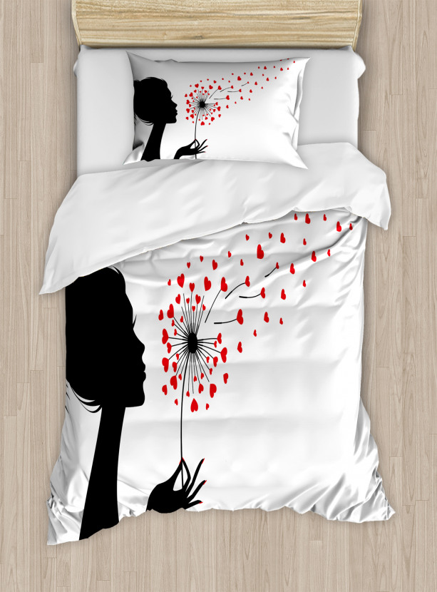 Woman With Dandelion Duvet Cover Set Nev 52123 S Jpg