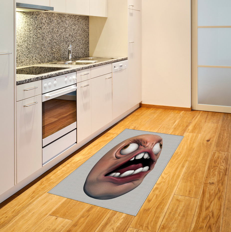 Angry Rage Meme Guy Fun Area Rug Angry Rage Meme Guy Fun Area Rug