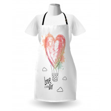 Heart Balloon Love Phrase Apron