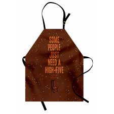 Funny High 5 in Face Words Apron