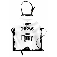 Humorous Words with Christmas Apron