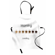 Morning Loading Coffee Cups Apron