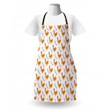 Doodle Chickens and Branches Apron