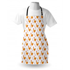 Doodle Chickens and Branches Apron