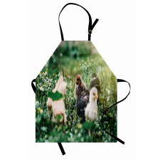 Little Chickens in Daisies Apron