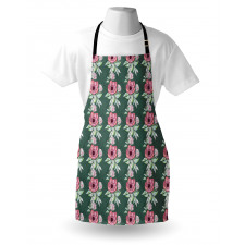 Zentangle Clematis Art Apron