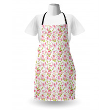 Vintage Peony Pattern Apron