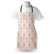 Vintage Peony Pattern Apron