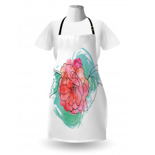 Camellia Grunge Art Apron