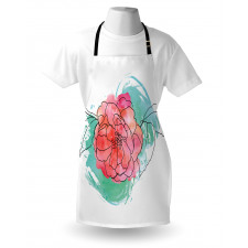 Camellia Grunge Art Apron