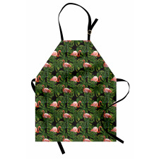 Exotic Bird and Monstera Apron