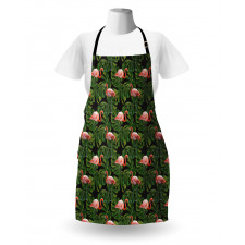 Exotic Bird and Monstera Apron