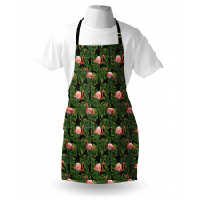 Exotic Bird and Monstera Apron