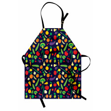 Vegetables and Fruits Cartoon Apron