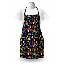 Vegetables and Fruits Cartoon Apron