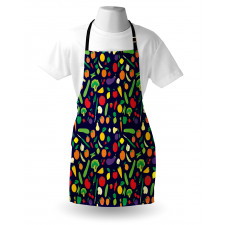 Vegetables and Fruits Cartoon Apron