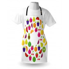 Tasty Circle of Organic Food Apron