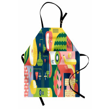 Abstract Modern Food Apron