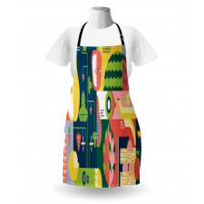 Abstract Modern Food Apron